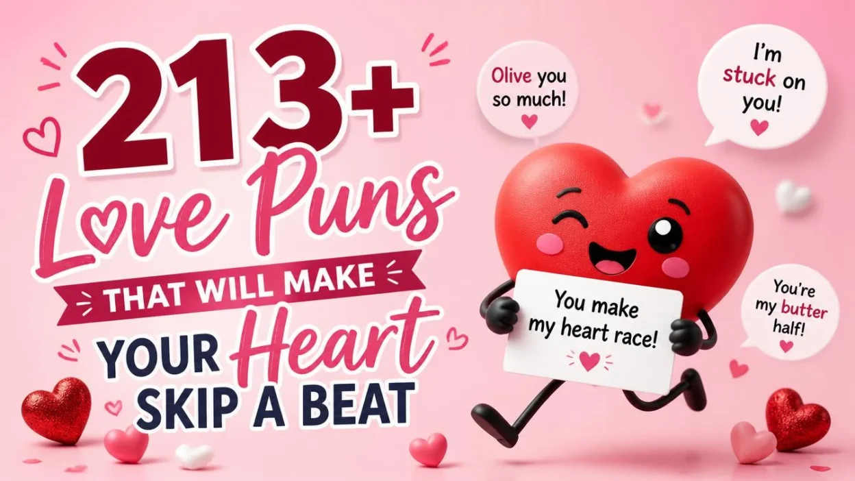 213+ Love Puns That Will Make Your Heart Skip a Beat ❤️