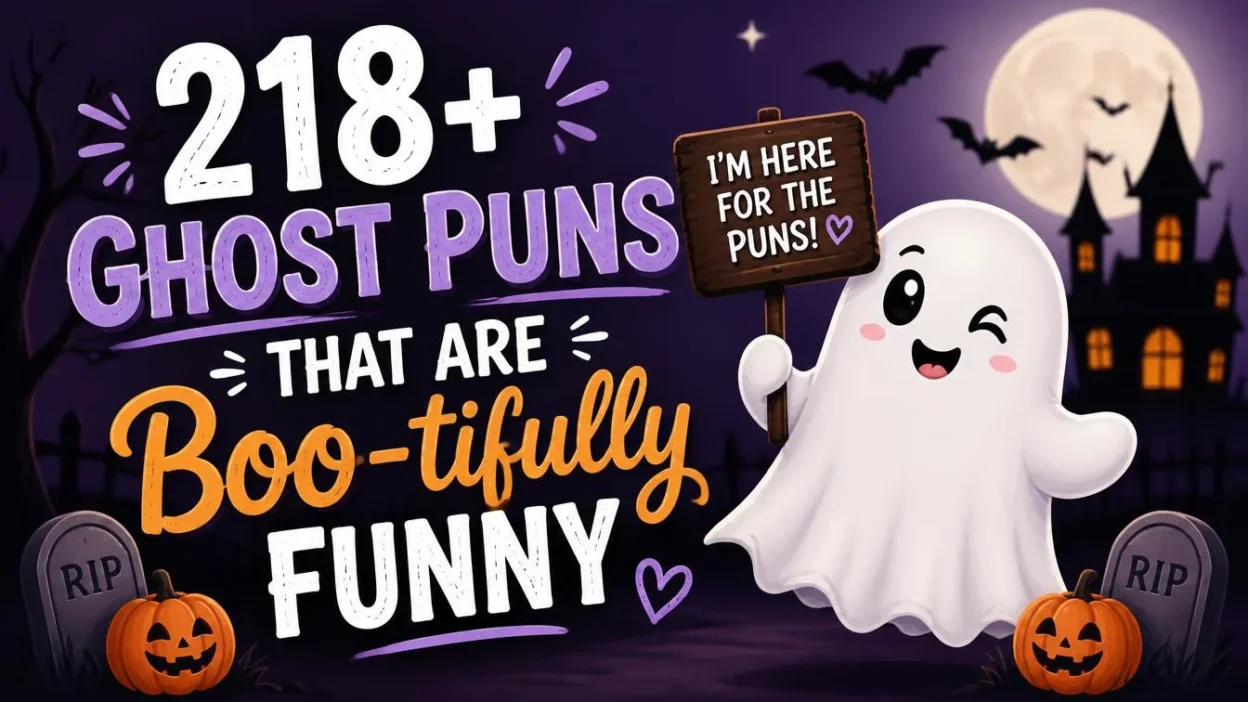 218+ Ghost Puns That Are Boo-tifully Funny 👻