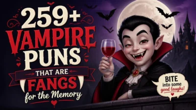 259+ Vampire Puns That Are Fangs for the Memory 🧛