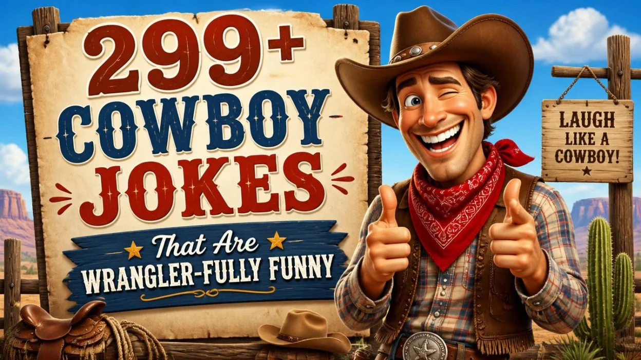 299+ Cowboy Jokes That Are Wrangler-fully Funny 🤠