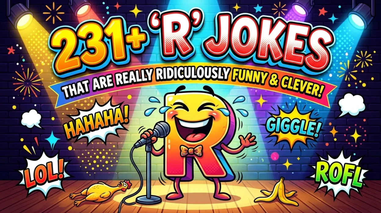 231+ "R" Jokes That Are Really Ridiculously Funny 😂
