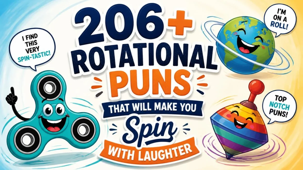 206+ Rotational Puns That Spin Circles Around Laughter 🔄