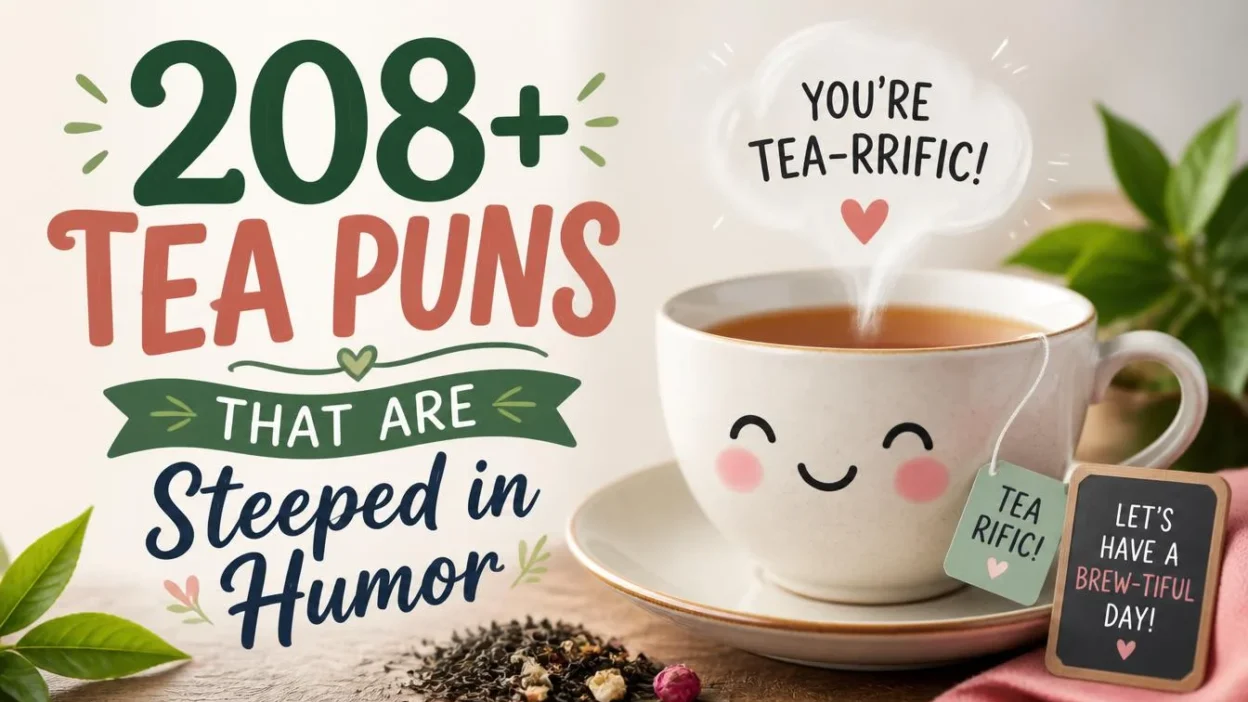 208+ Tea Puns That Are Steeped in Humor ☕