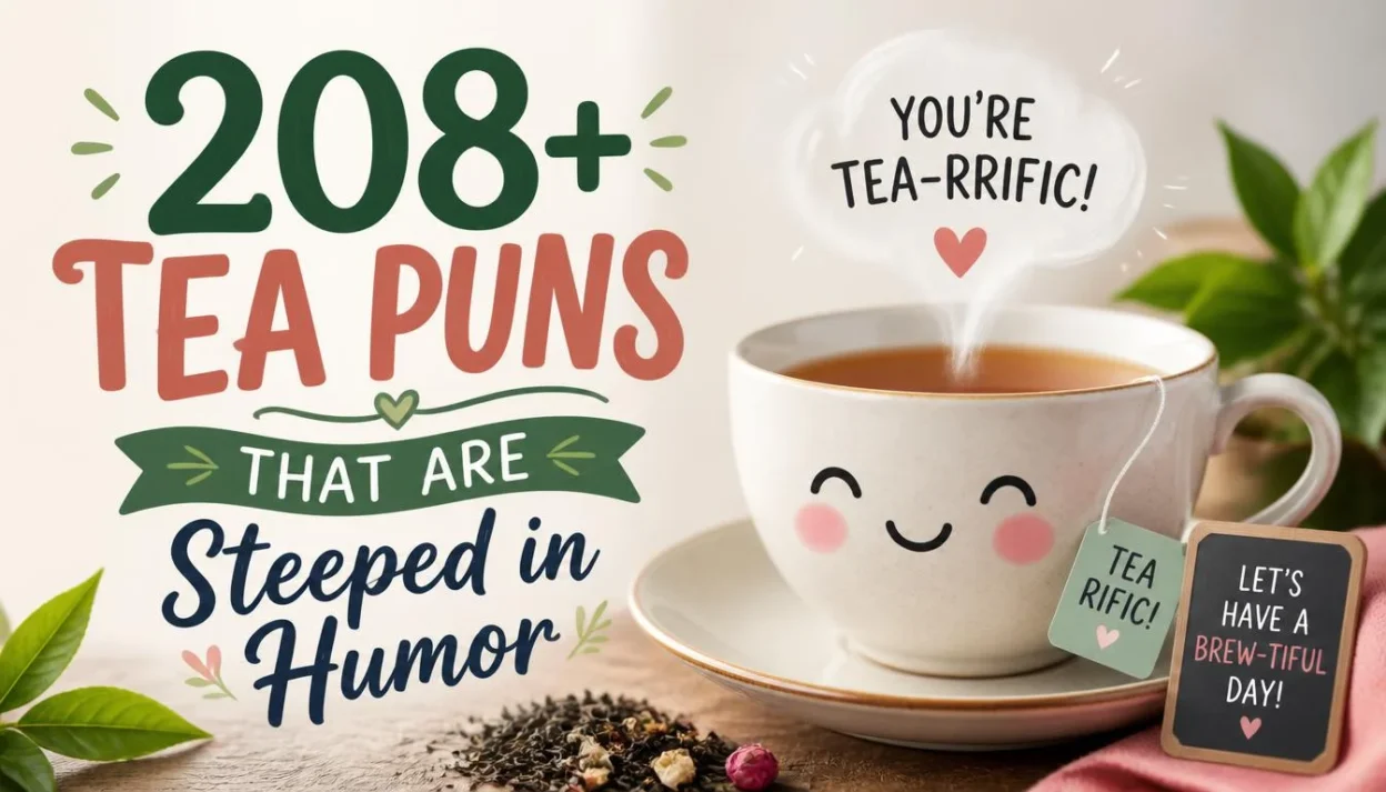 208+ Tea Puns That Are Steeped in Humor ☕