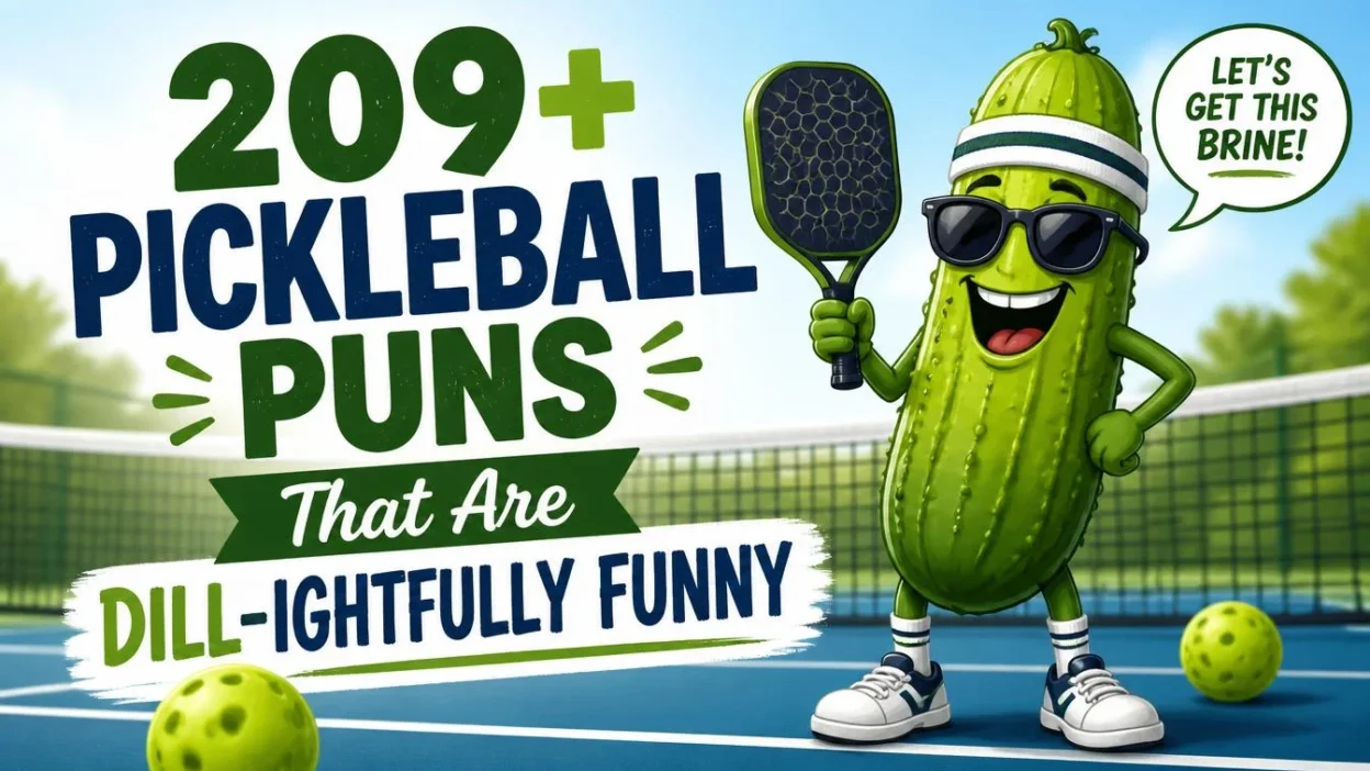 209+ Pickleball Puns That Are Dill-ightfully Funny