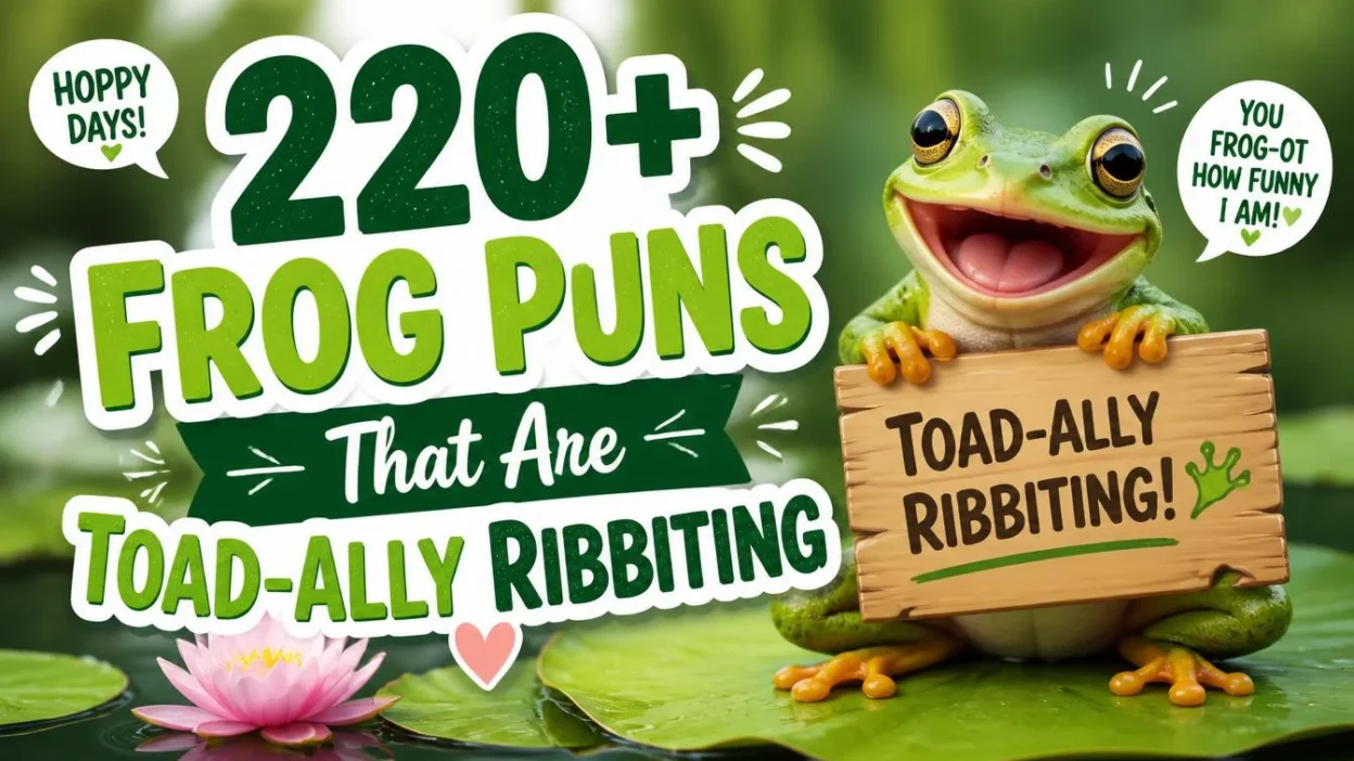 220+ Frog Puns That Are Toad-ally Ribbiting 🐸