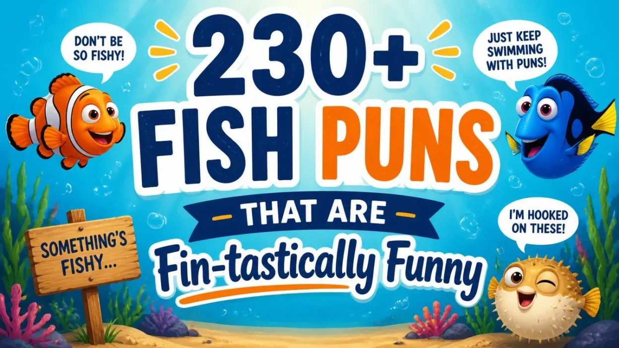 230+ Fish Puns That Are Fin-tastically Funny 🐟
