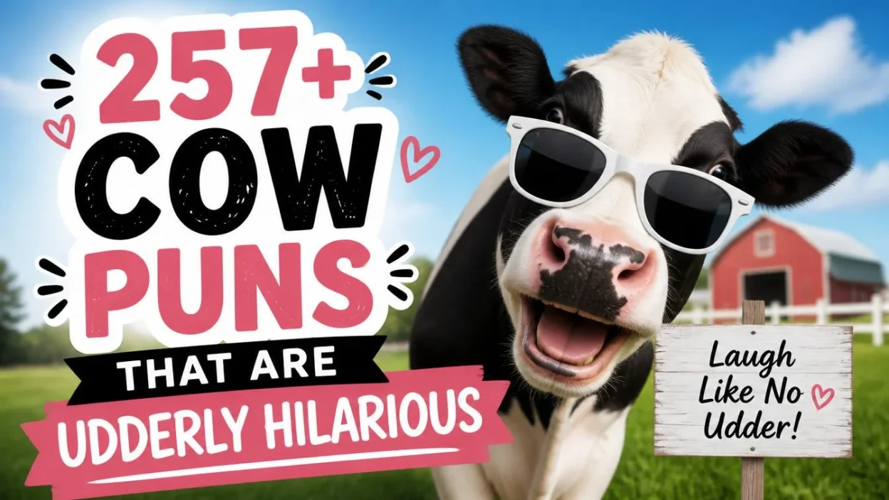 257+ Cow Puns That Are Udderly Hilarious 🐄